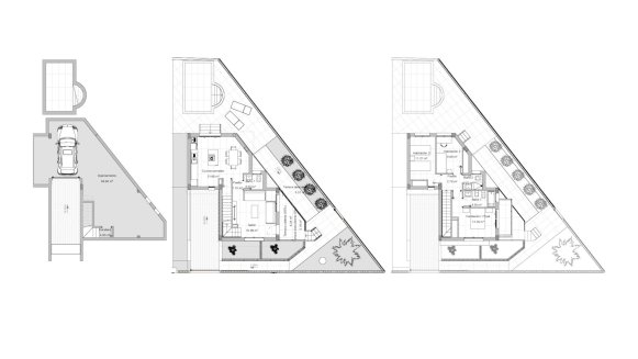 Villa floor plan, 4 bedrooms in LOMAS V No. 3 (2D)